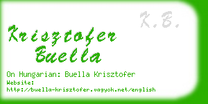 krisztofer buella business card